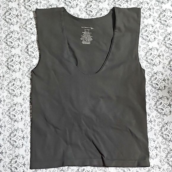 Free People Intimately Clean Lines Muscle Cami Tank Top NWOT M/L Spruce Green - Picture 3 of 5